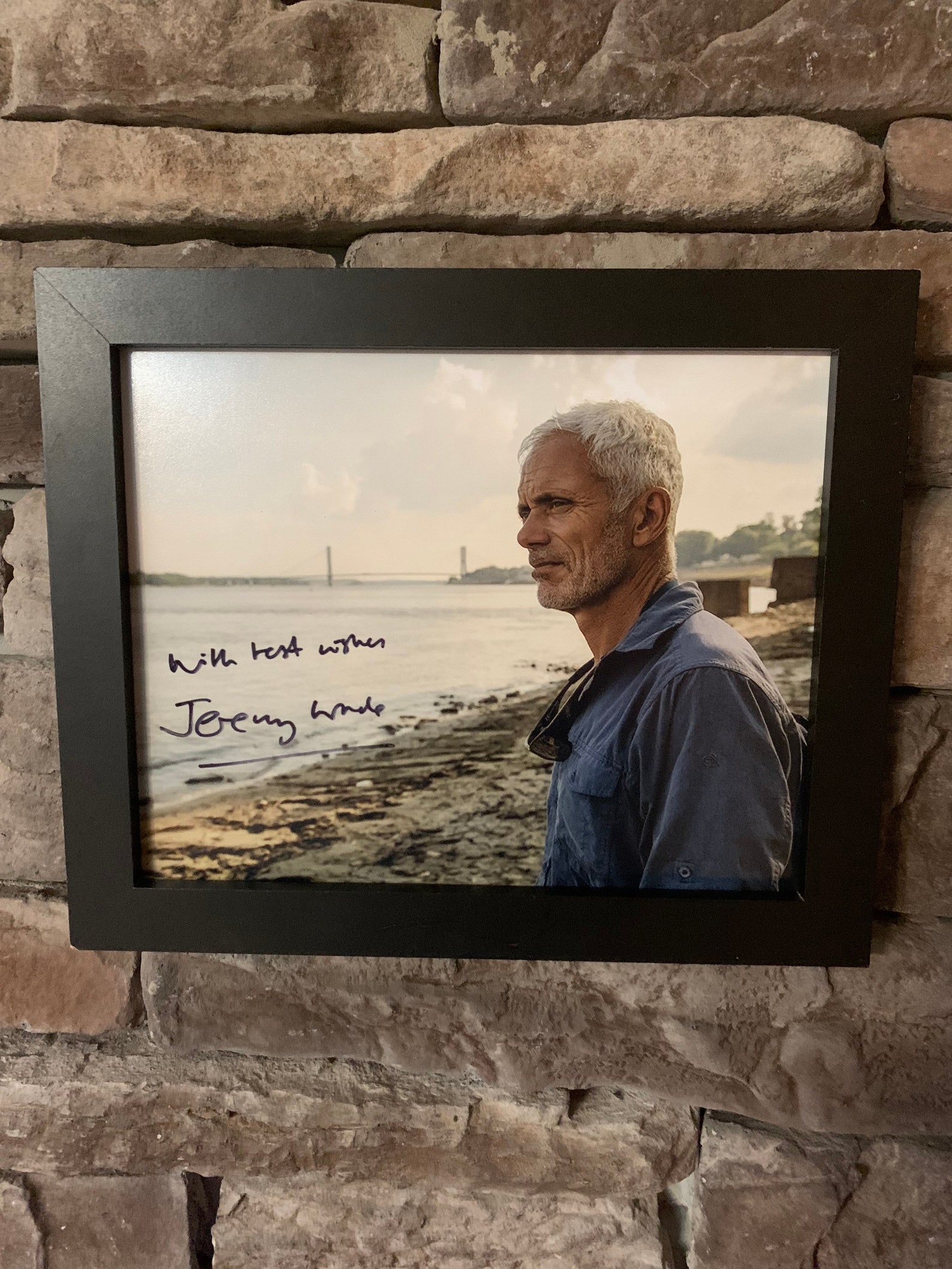 Autographed Jeremy Wade River Monsters 8x10inch framed photo. Etsy