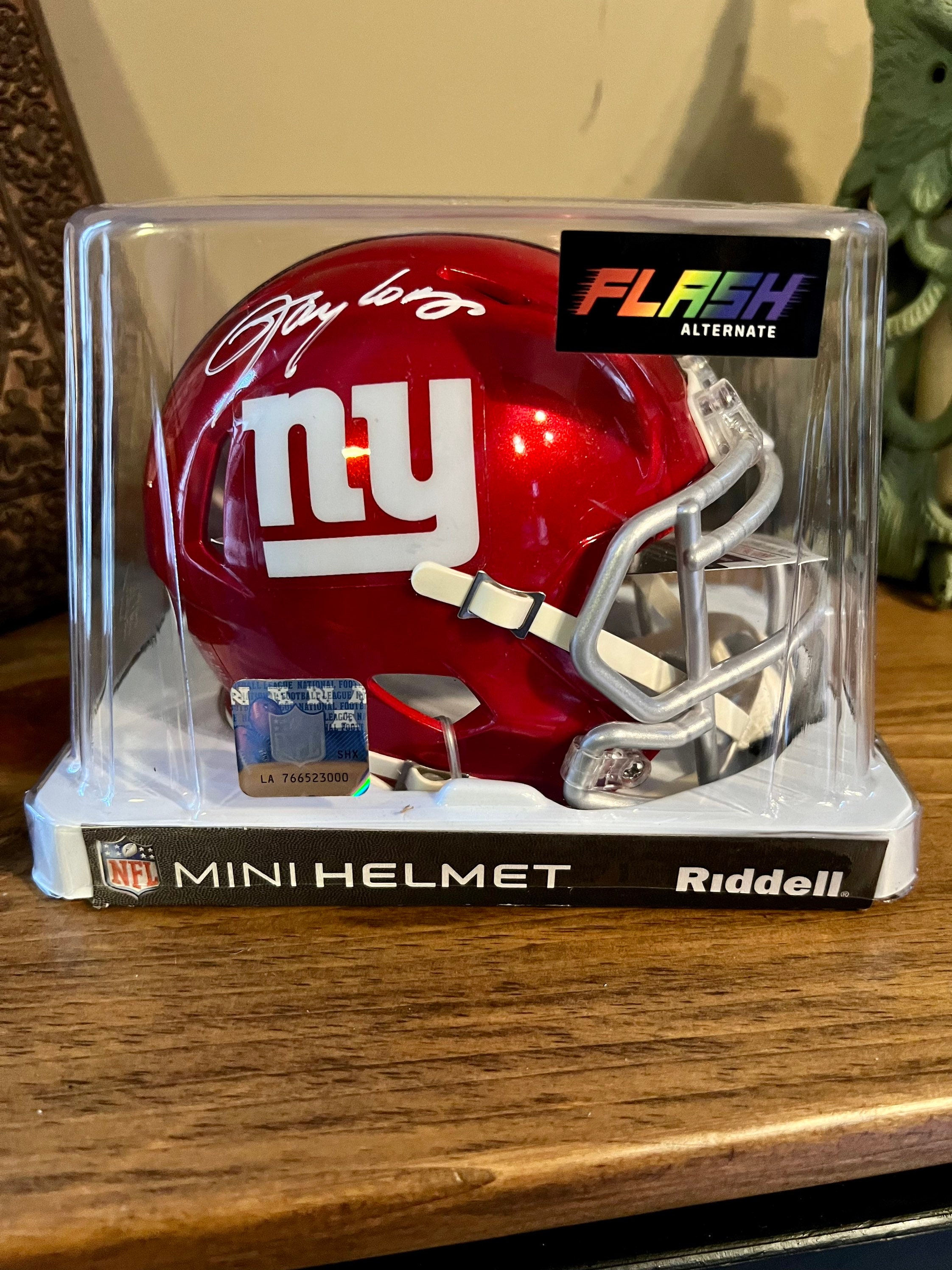 Lawrence Taylor New York Giants Signed NY Giants Lunar Speed Mini