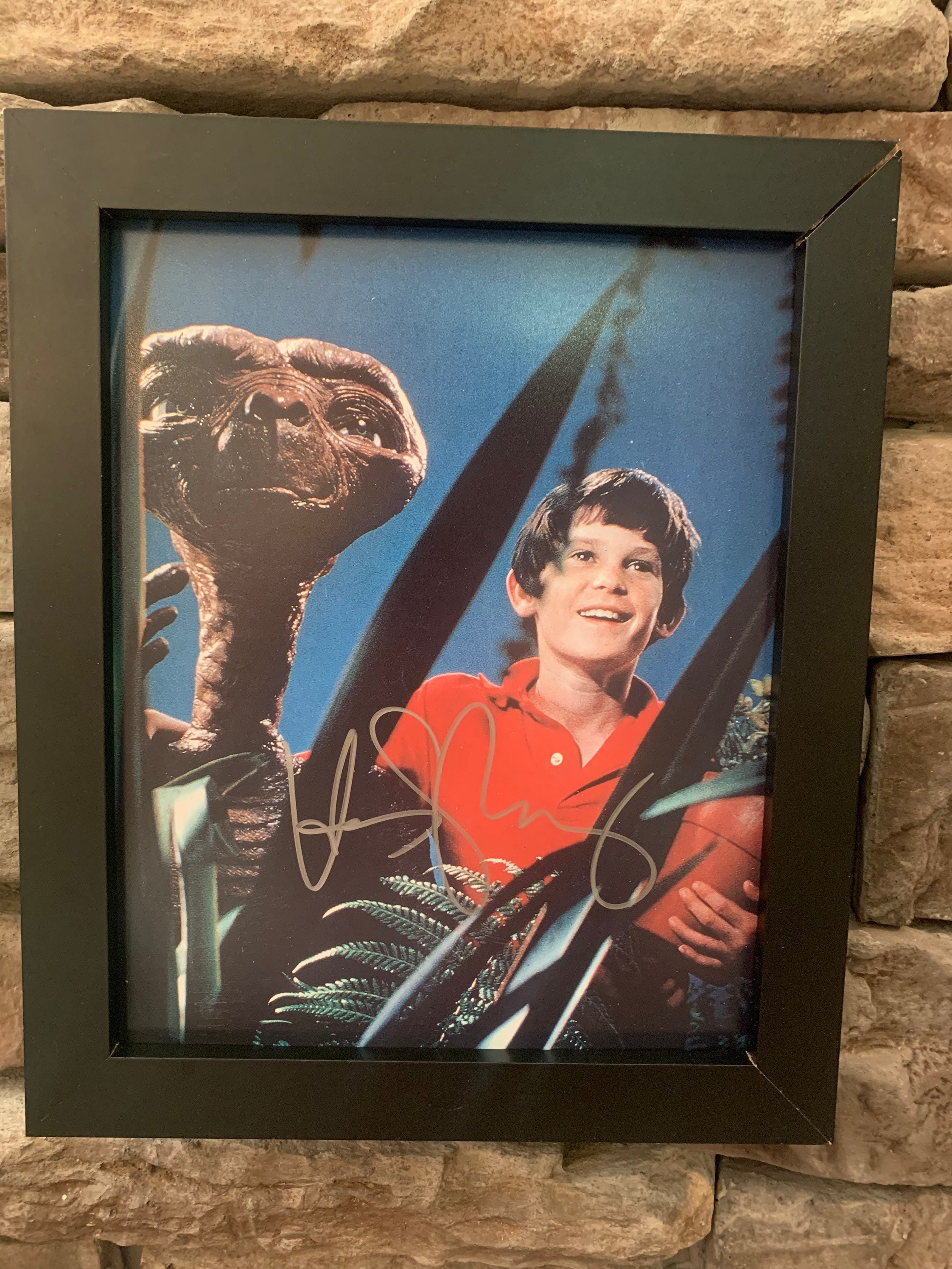 Autographed Henry Thomas Elliot from E.T Framed 8x10inch photo with COA.