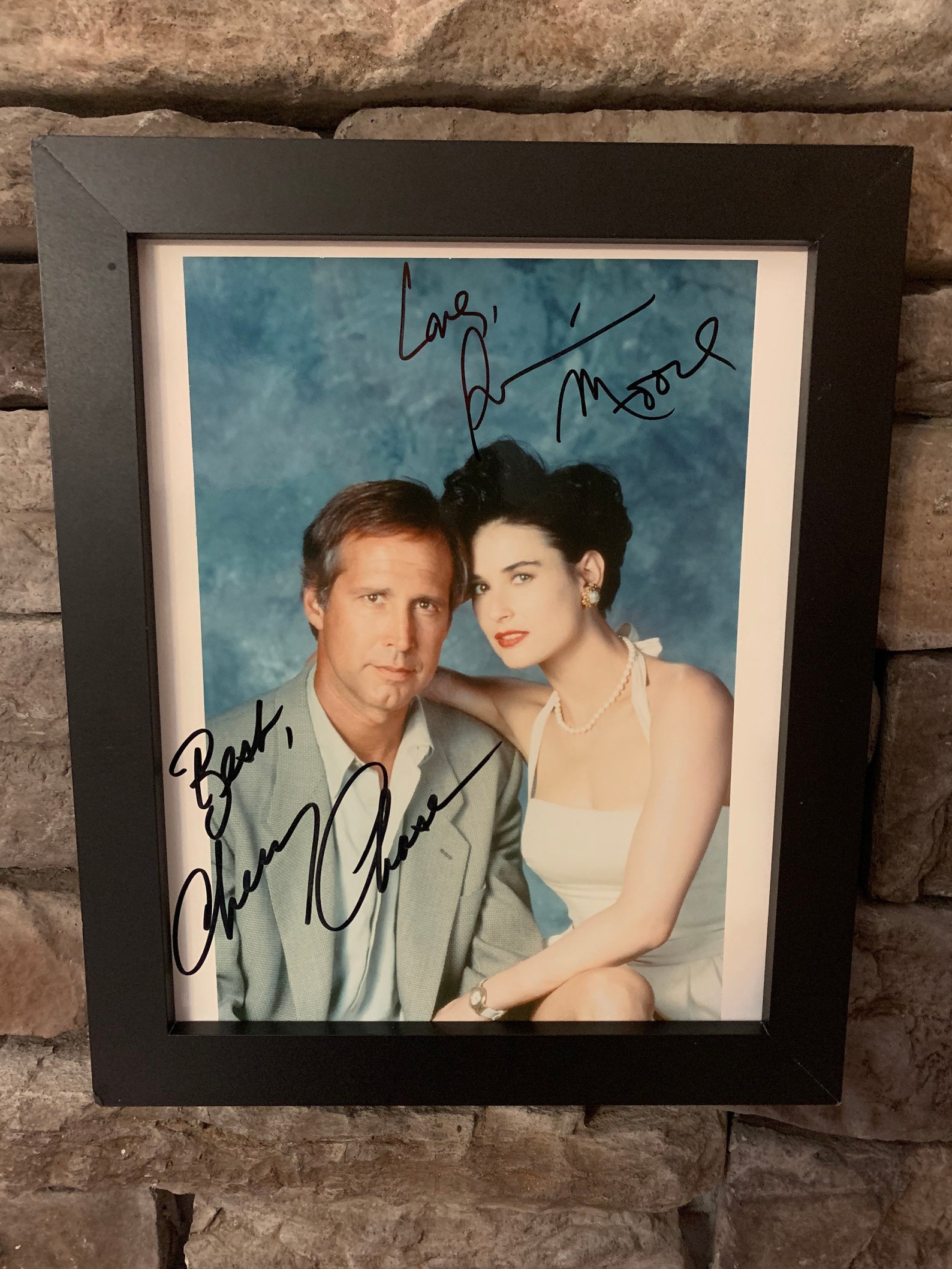 Autographed Demi Moore and Chevy Chase Nothing but Trouble. | Etsy