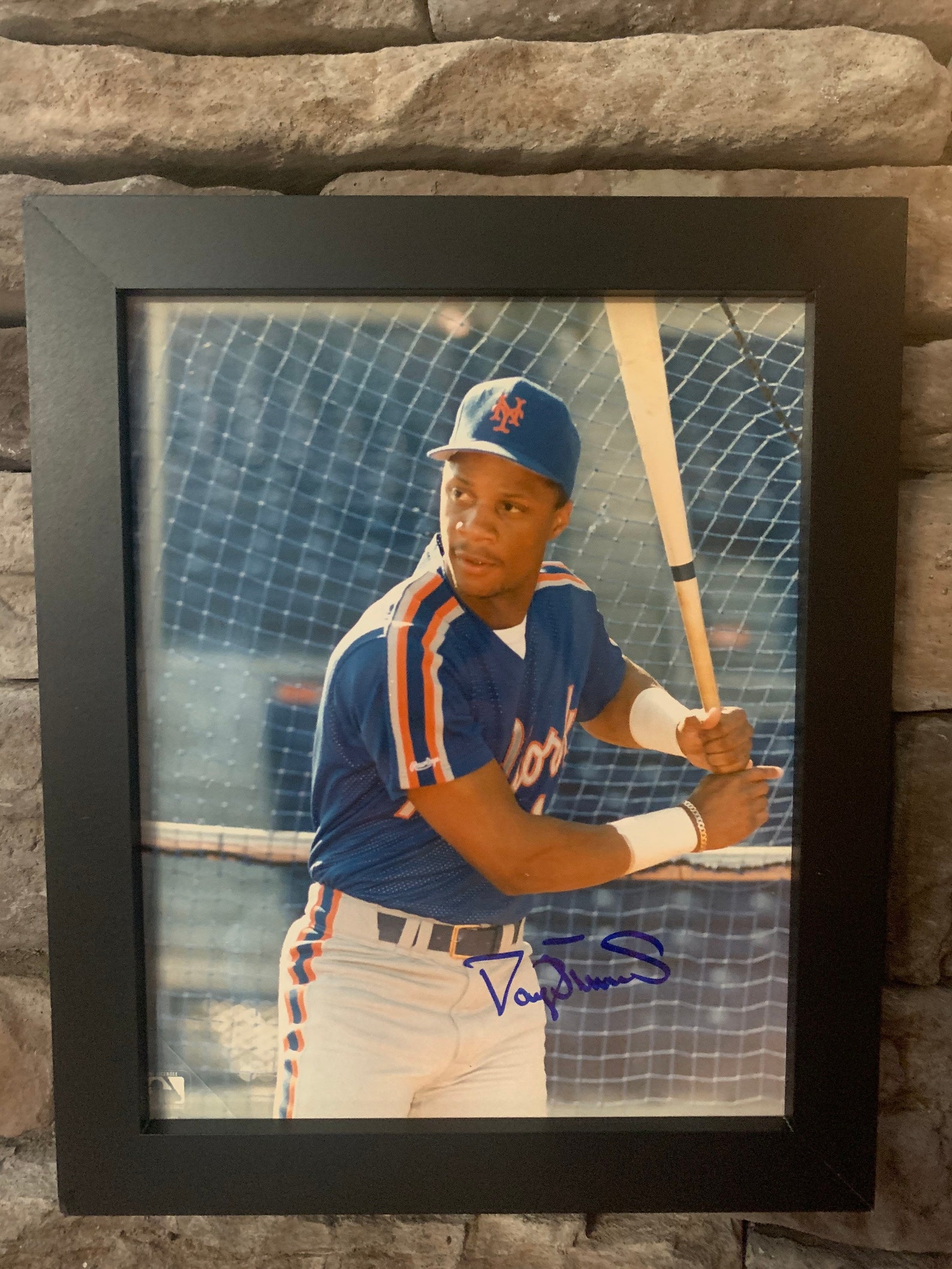 Autographed Darryl Strawberry 86 Mets . Framed 8x10inch Photo Etsy
