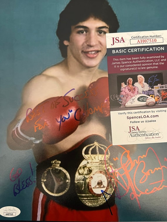 Ray Boom Boom Mancini Signed 8x10 Photo (JSA COA)