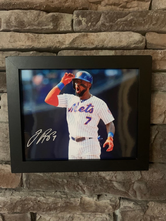 Buy Autographed Jose Reyes NY Mets Framed Photo . 8x10inch With