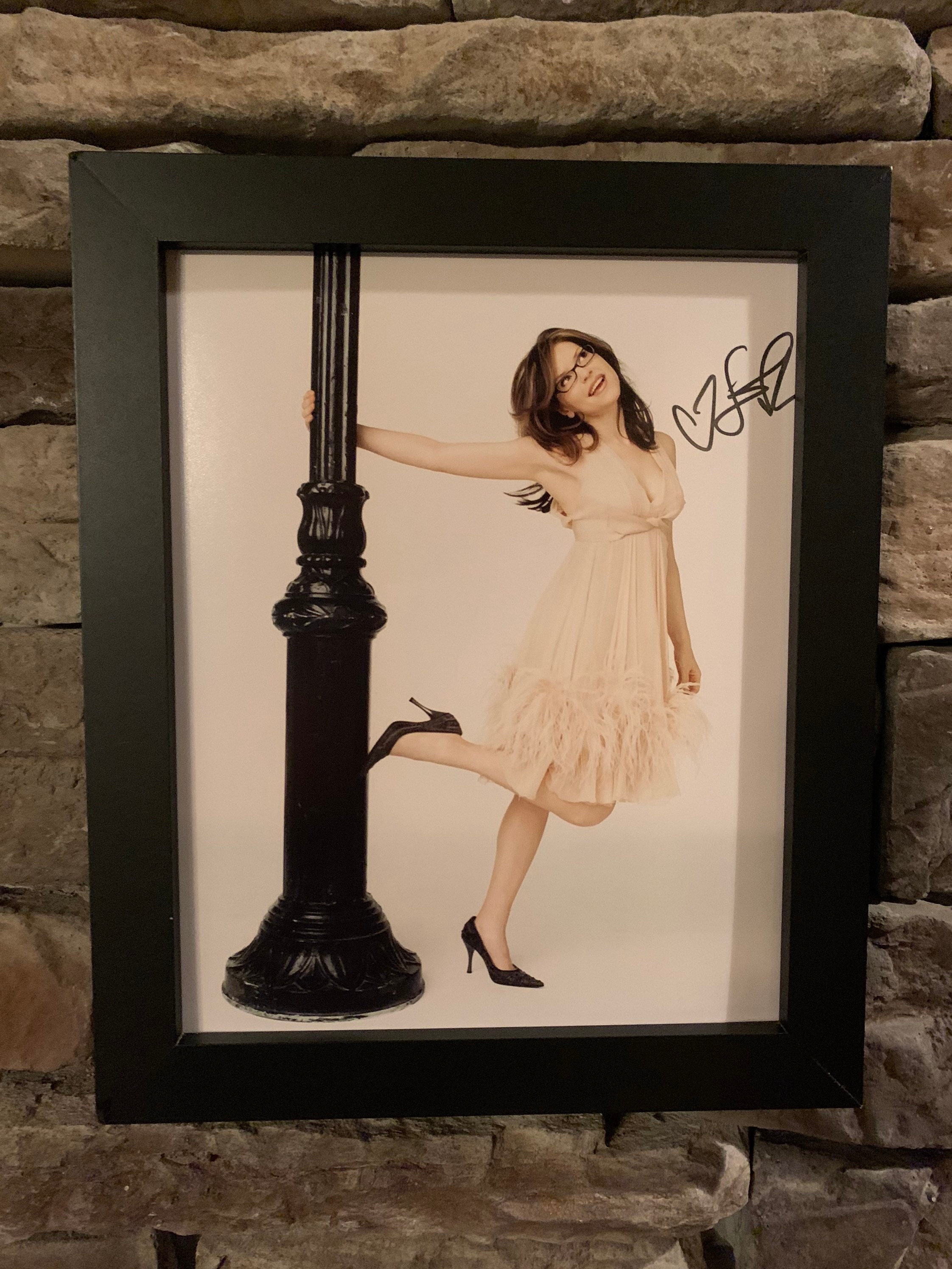 Autographed Lisa Loeb 8x10inch framed photo with COA.