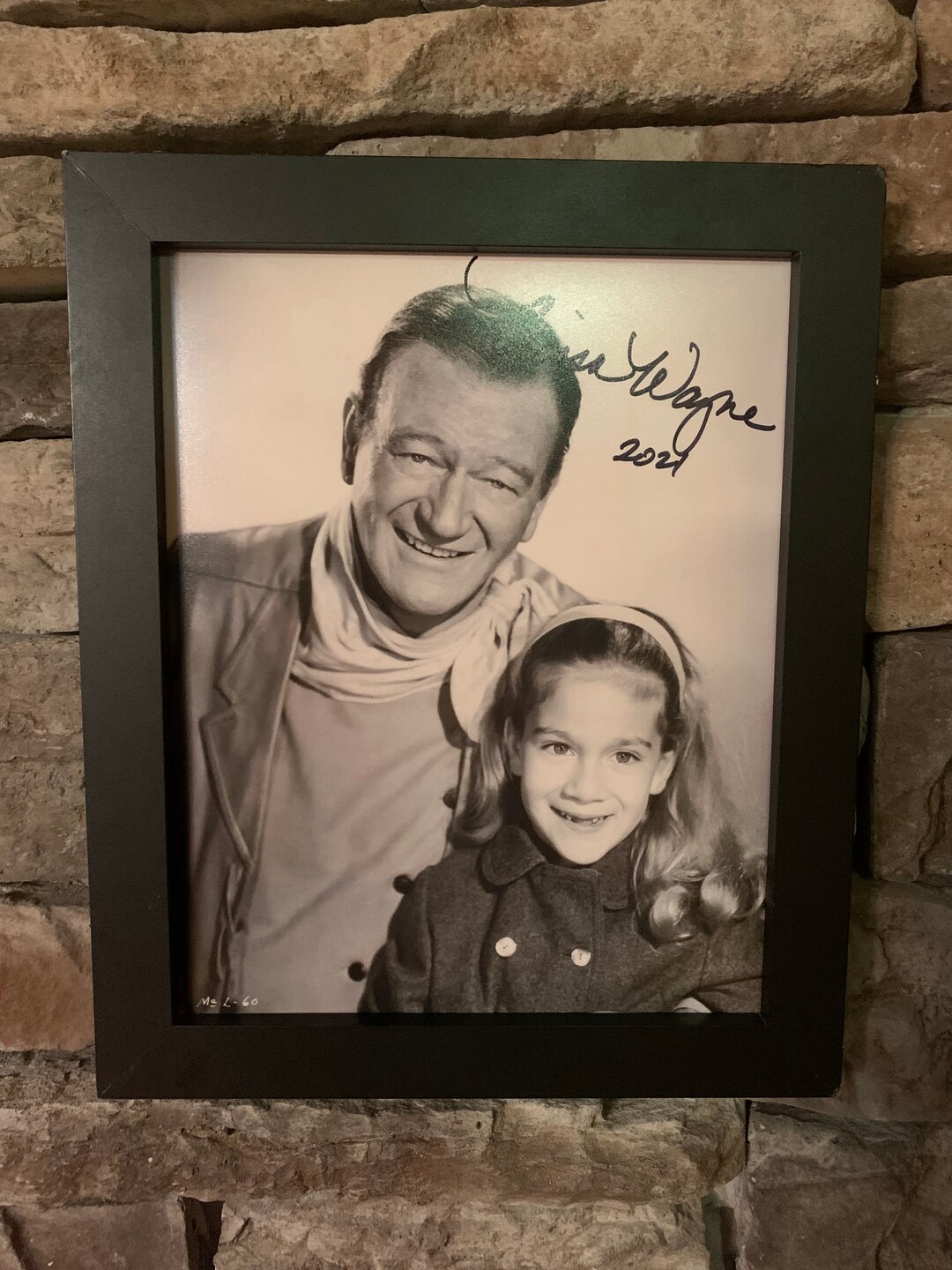 Autographed Aissa Wayne Daughter of John Wayne 8x10inch Framed - Etsy