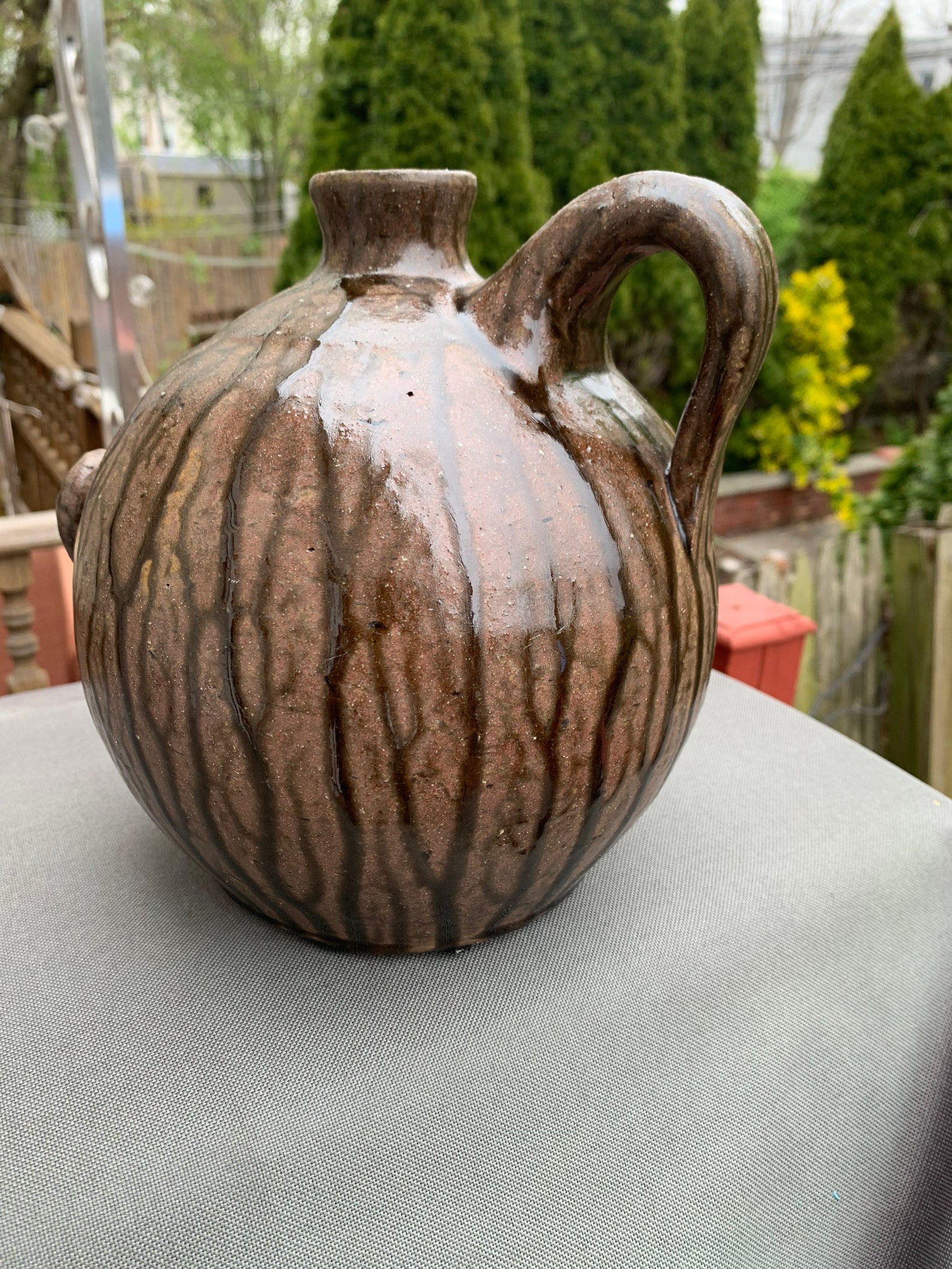 Vintage North Folk Art Face Jug Pottery Artist Signed. Etsy