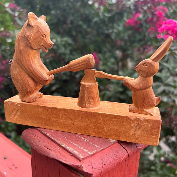 Carved Wood Toy Etsy