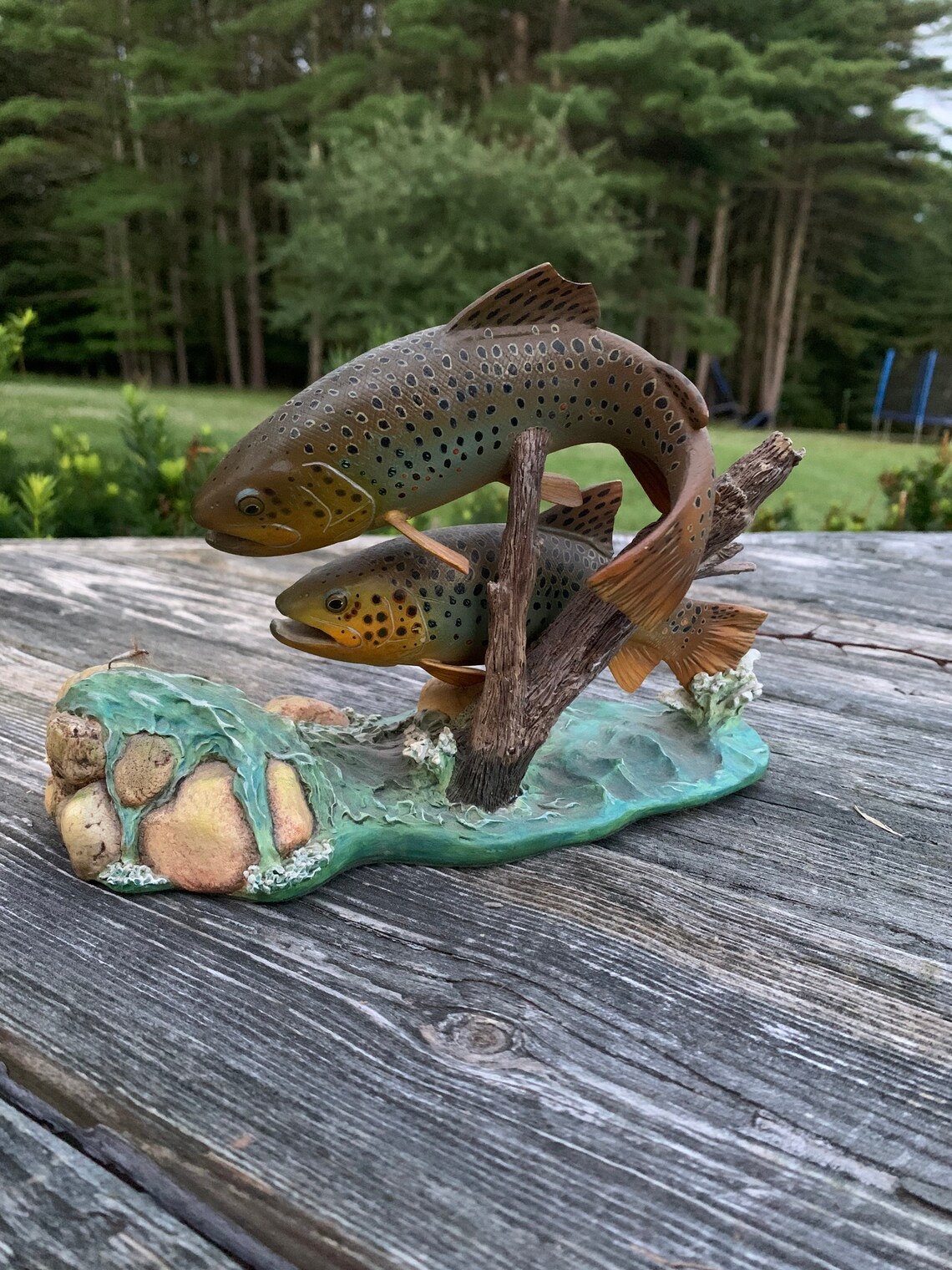 Antique Danbury Mint fresh water fish collection. Matching the Etsy