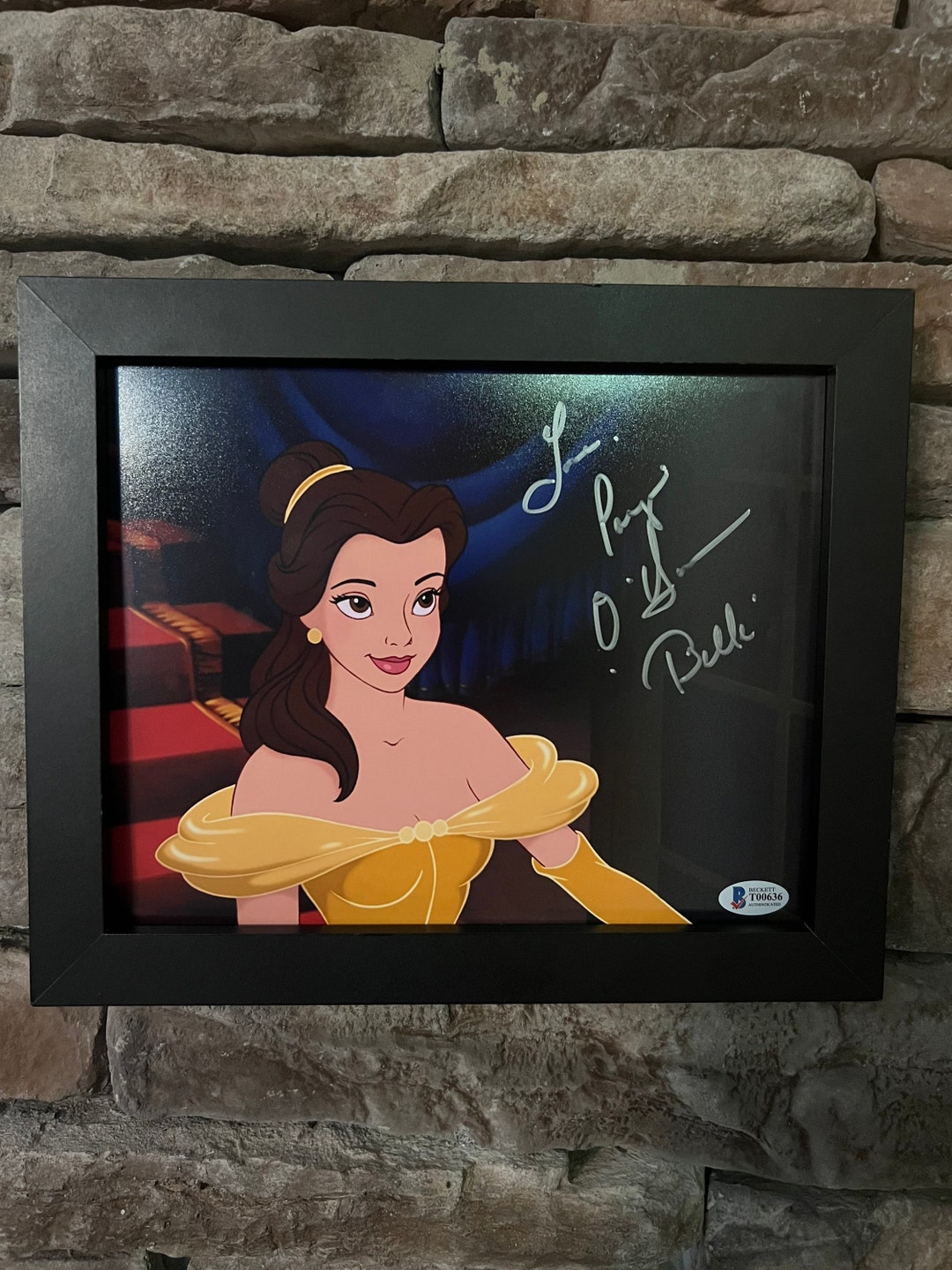 Autographed Paige Ohara Voice Of Belle From Beauty And The Etsy