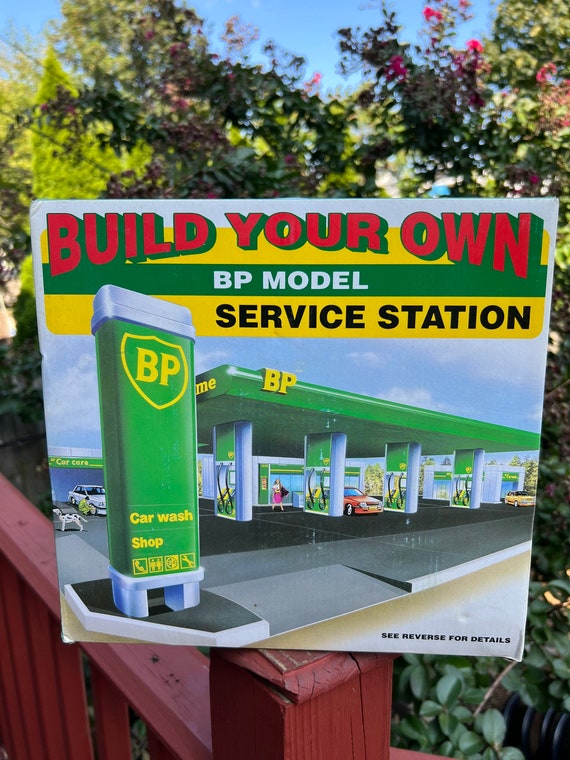 Vintage Build Your Own BP Model Service Station Car Wash Toy Etsy