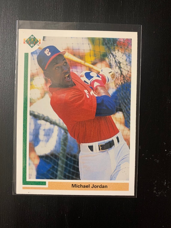 1991 Upper Deck Michael Jordan Rookie baseball card Chicago White Sox.