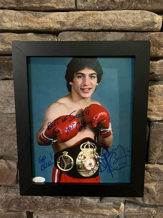 Ray Boom Boom Mancini Signed 8x10 Photo (JSA COA)