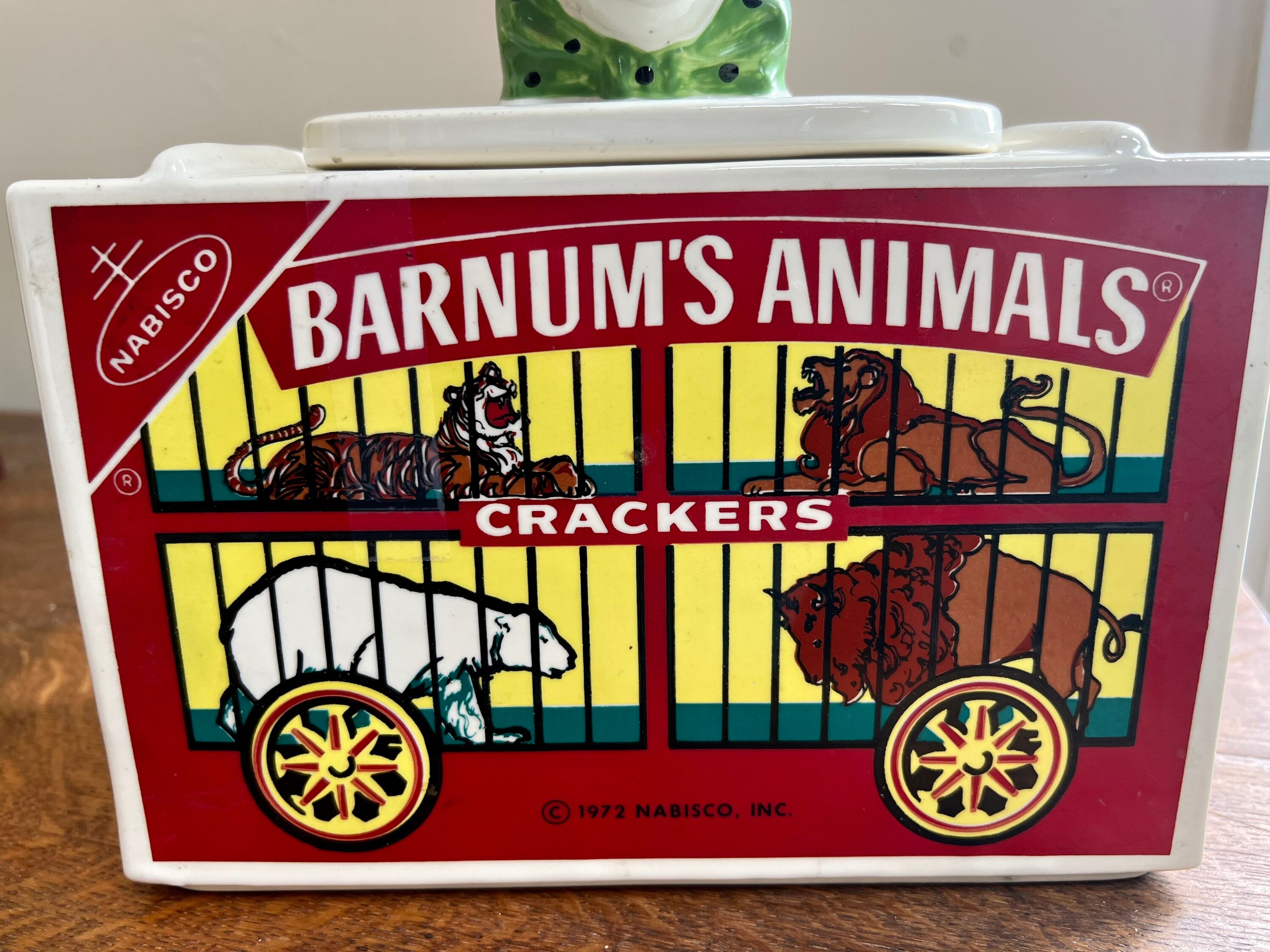 Vintage Rare 1972 Mccoy Nabisco Barnums Cookie Jar Animal Etsy