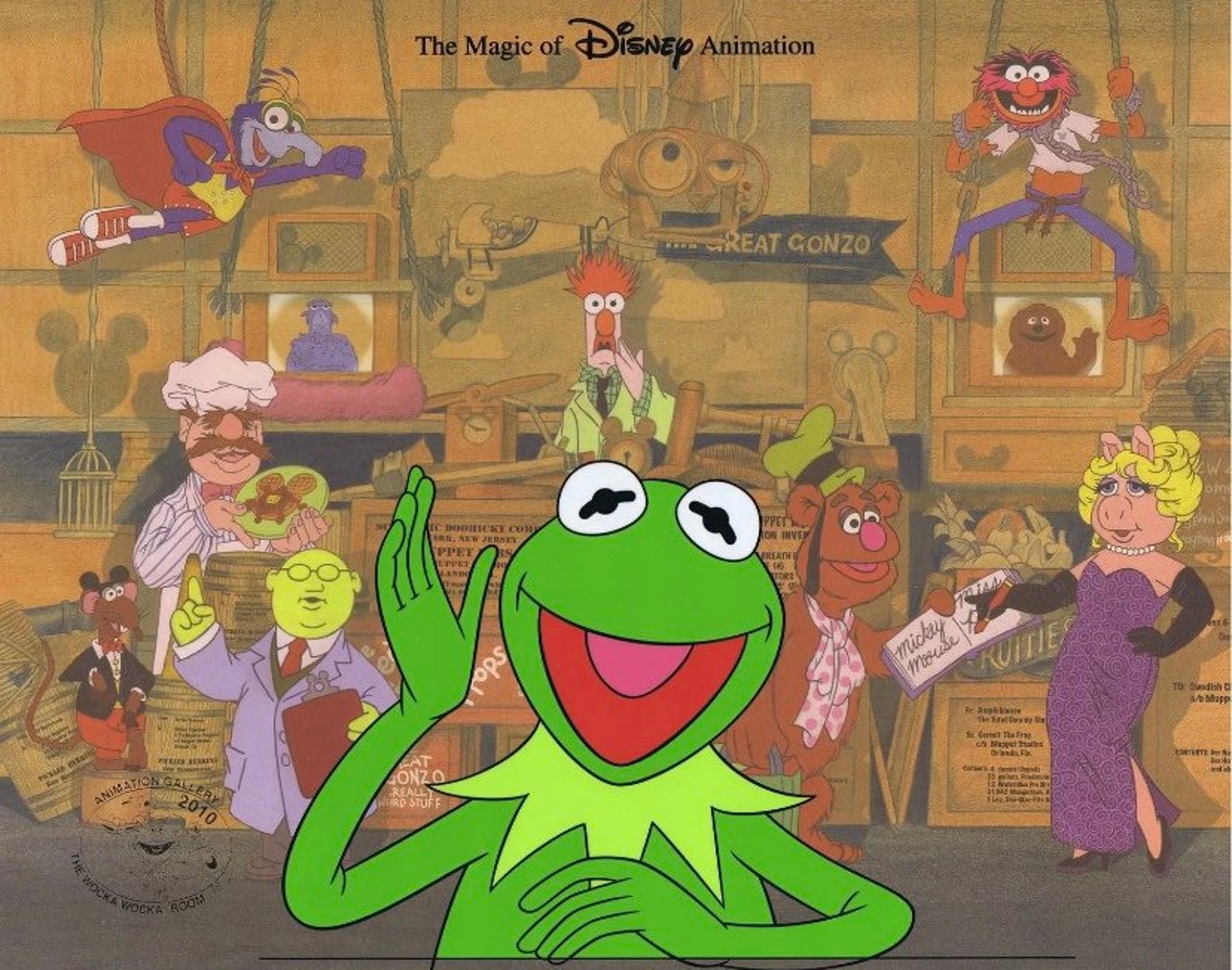 The Muppets Kermit Magic of Disney Animation Limited Edition Etsy