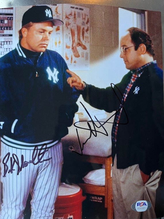 Autographed Jason Alexander and Buck Showalter Seinfeld Framed 