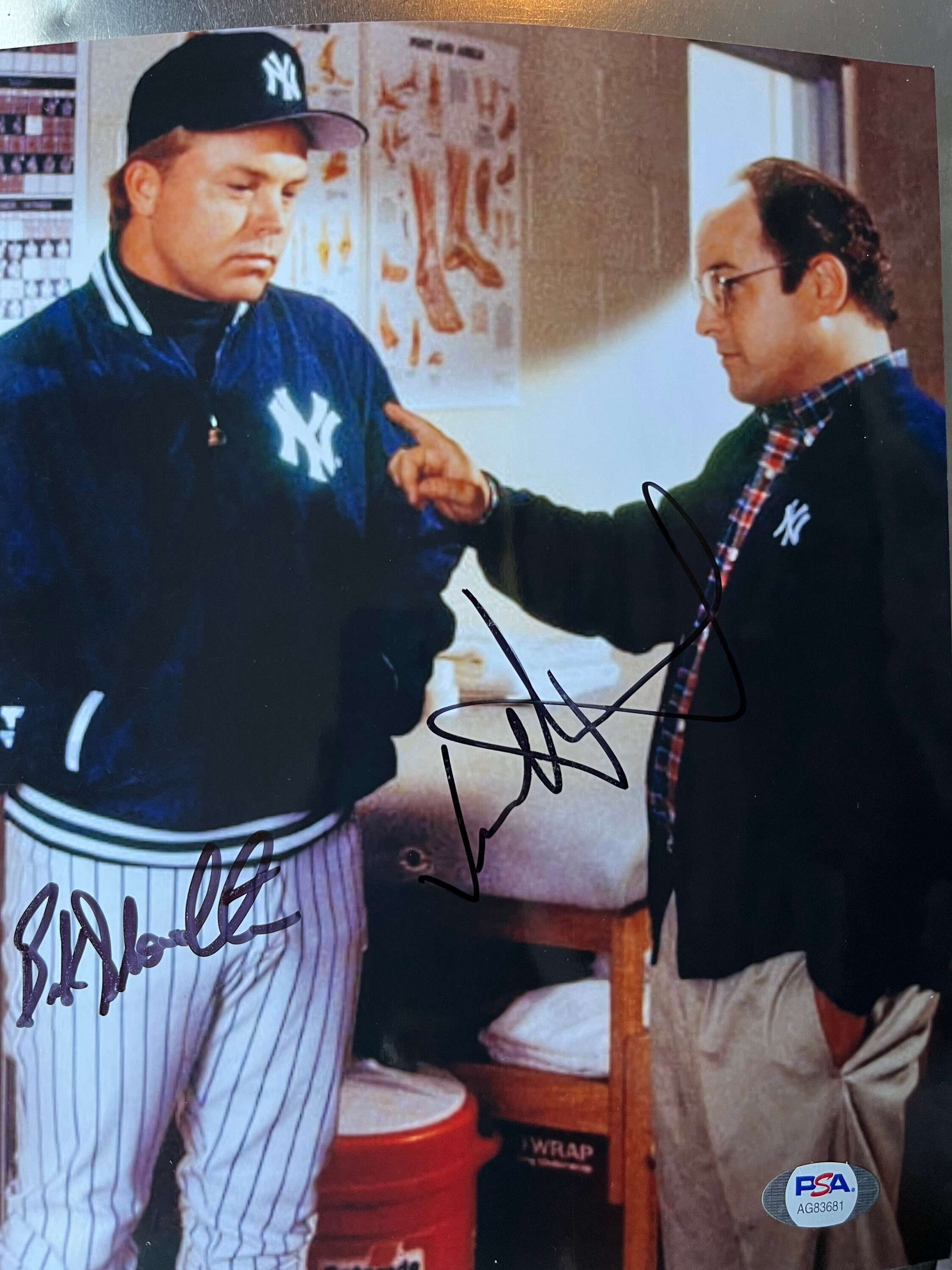 Autographed Jason Alexander and Buck Showalter Seinfeld Framed -  Sweden