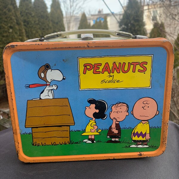 Peanuts Lunch Box Etsy