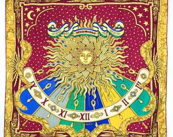 HERMES silk scarf 33.5&quot;x32.5&quot; Authentic silk scarves silk scarf silk for scarves vintage scarf shawl square scarf designer H402