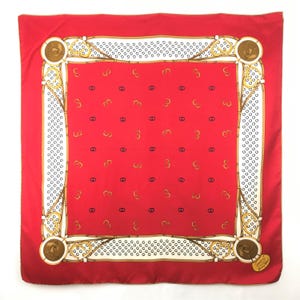 GUCCI silk scarf 33"x34" Authentic silk scarves silk scarf silk for scarves vintage scarf shawl square scarf designer GC801