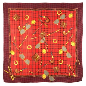 TRUSSARDI 34&quot;x33&quot; Authentic fashionable designer women silk scarf classic - Timeless Elegance & Iconic Style TR803