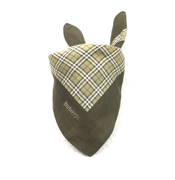BURBERRY Handkerchief 18x18.5 Authentic Handkerchief Neckerchief Bandana Pocket Square Headband Novacheck BH1146G Etsy UK