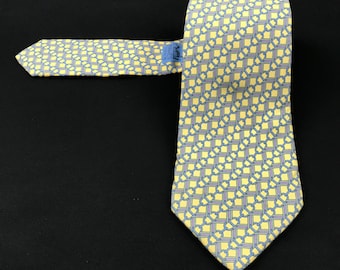 HERMES Silk Necktie: Authentic Vintage Luxury Designer Tie H305