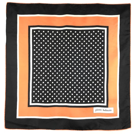 PIERRE BALMAIN scarf 26"x26" Authentic silk scarv… - image 2