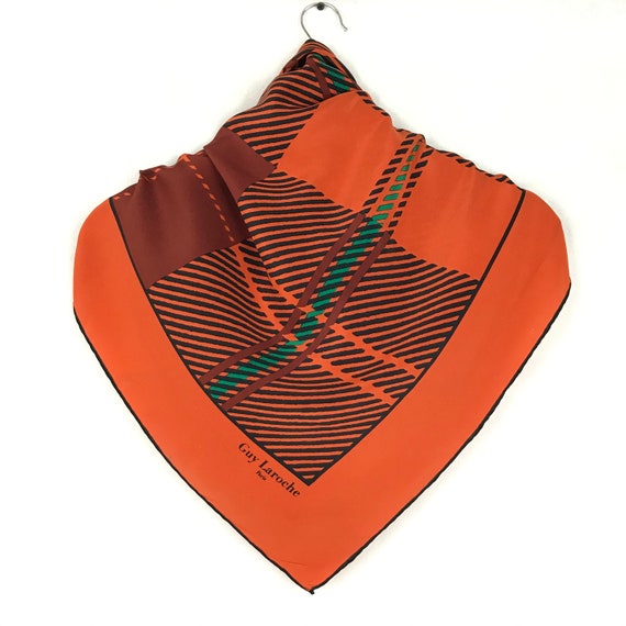 GUY LAROCHE scarf 33"x34" Authentic silk scarves … - image 3