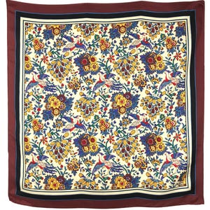 LIBERTY Silk Scarf: Vintage Designer Square Scarves 27&quot;x26&quot; LT501