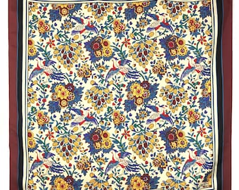 LIBERTY silk scarf 27&quot;x26&quot; Authentic silk scarves silk scarf silk for scarves vintage scarf shawl square scarf designer LT501