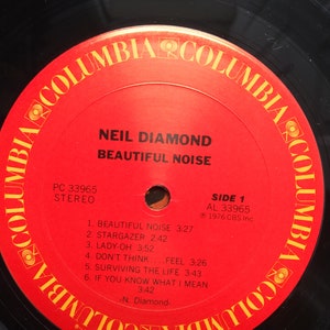 Neil Diamond-Beautiful Noise-1976 CBS Inc. Columbia PC 33965 imagen 8