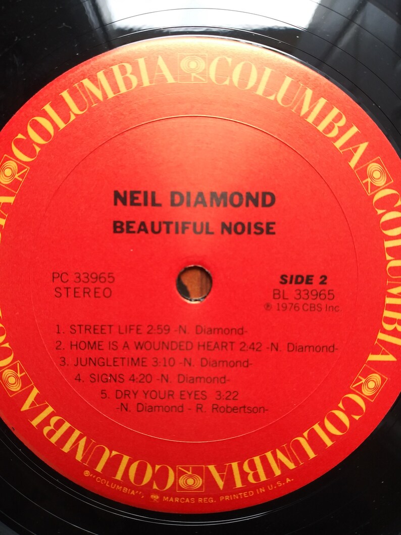 Neil Diamond-Beautiful Noise-1976 CBS Inc. Columbia PC 33965 imagen 9