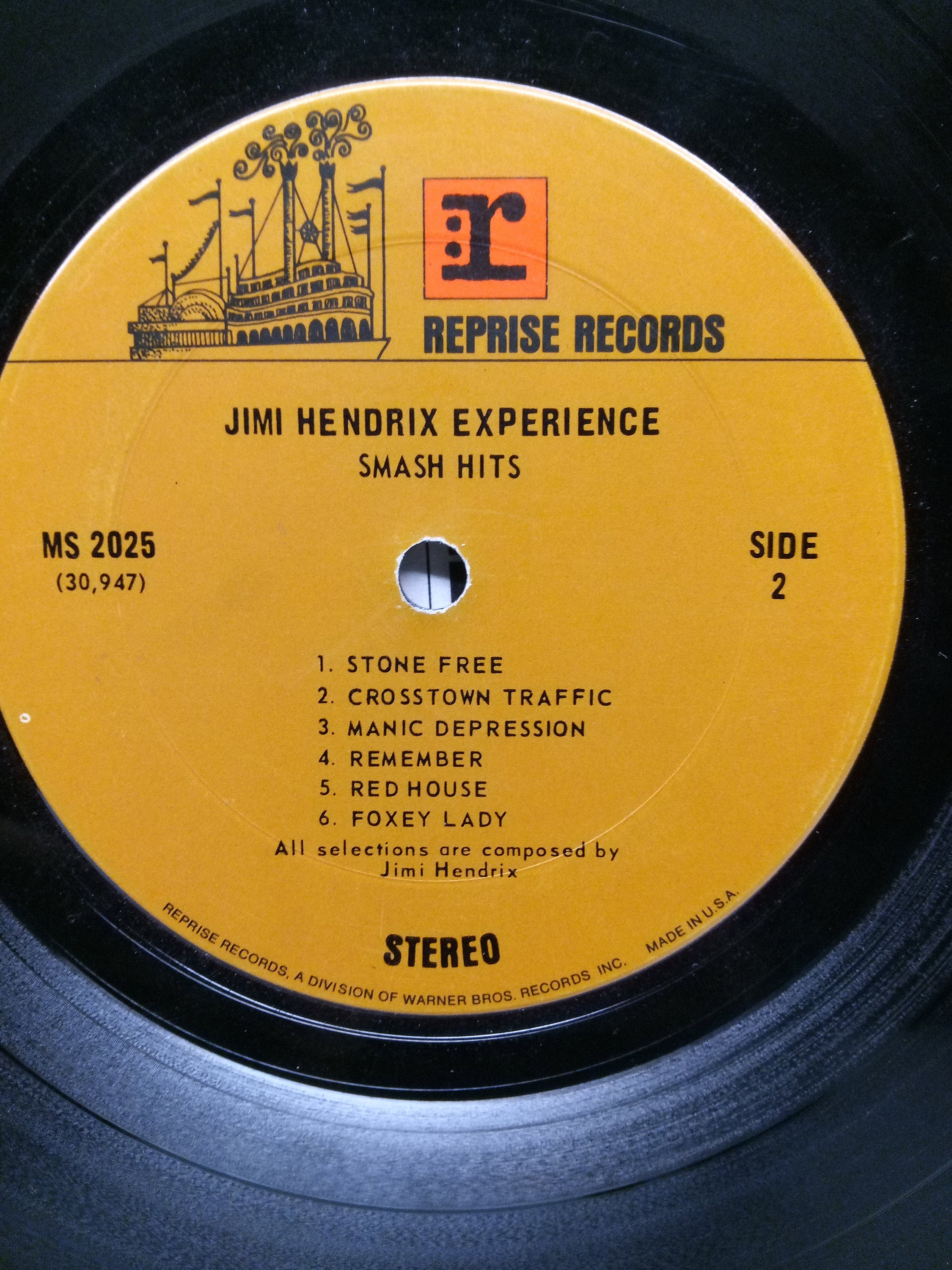 Jimi Hendrix Experience Smash Hits-reprise Records Vinyl LP MS