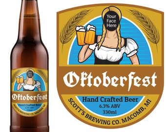 Octoberfest Female Beer Label