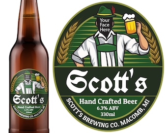 Octoberfest Male Beer Label