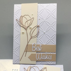 Zestaw do tworzenia ręcznie robionych tłoczonych kartek ślubnych – DIY Bridal Shower