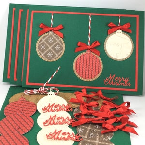 Weihnachtskarte Herstellung Kit - DIY Weihnachtskarte Kit - Handgemachte Weihnachtskarten und Umschläge