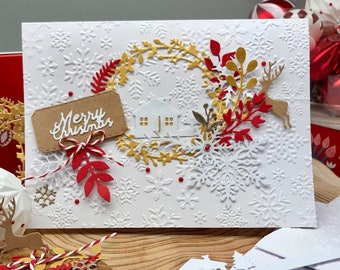 Luxury Christmas Card Making Kit - DIY Christmas Card Kit - Handmade Christmas Cards And Envelopes
