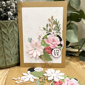 Kit voor het maken van verjaardagskaarten - Verjaardag, bruiloft, vrijgezellenfeest, Valentijnsdag, Moederdag DIY-kaartenset - Handgemaakte kaart en envelop
