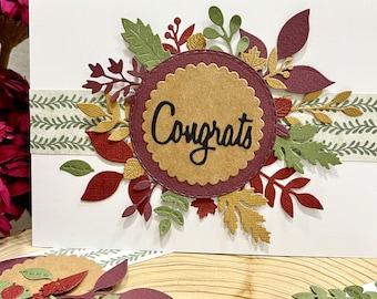Embossed Floral Handmade DIY Card Kit: Set of 6 With Envelopes - Etsy