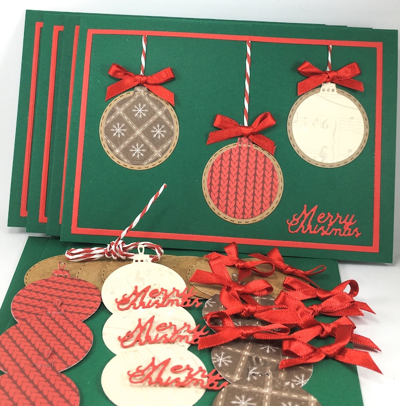 Christmas Card Making Kit DIY Christmas Card Kit Handmade Christmas Cards And Envelopes image 1