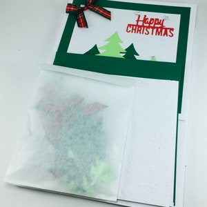 Geprägtes Weihnachtskarten-Kit Weihnachtskarten-Herstellungsset Weihnachtskarten und Umschläge Bild 7