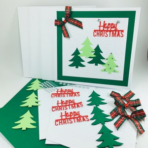 Geprägtes Weihnachtskarten-Kit Weihnachtskarten-Herstellungsset Weihnachtskarten und Umschläge Bild 4