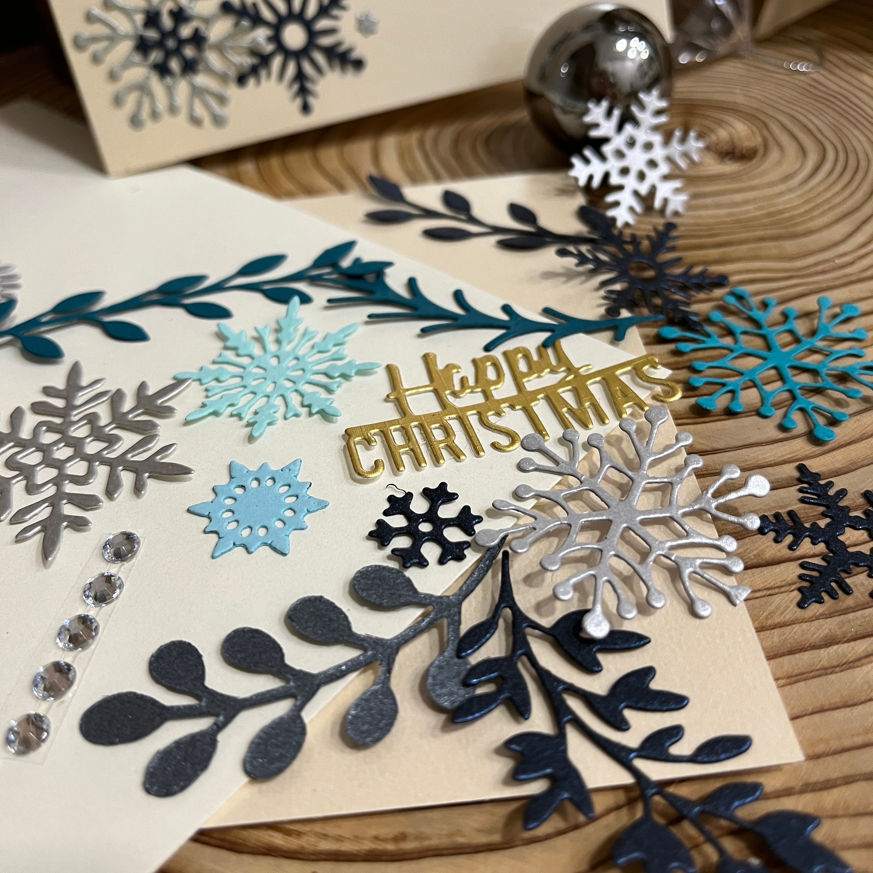 Luxury Christmas Card Making Kit DIY Christmas Card Kit Handmade