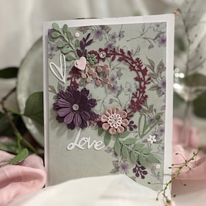 Geburtstagskarte Kit - Geburtstag, Hochzeit, Brautparty, Valentinstag, Muttertag DIY Card Kit - handgemachte Karte und Umschlag
