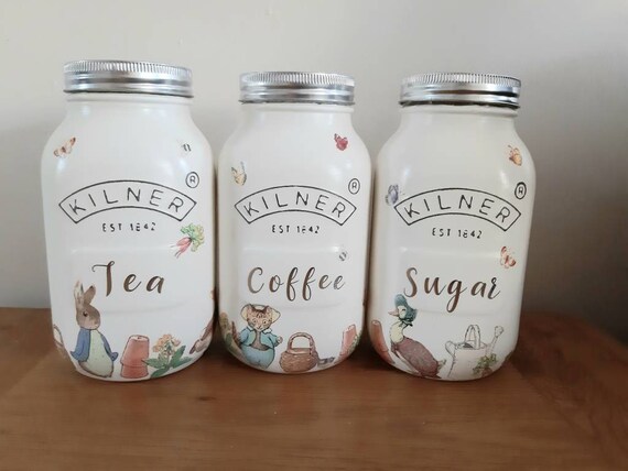 peter rabbit tea coffee sugar set