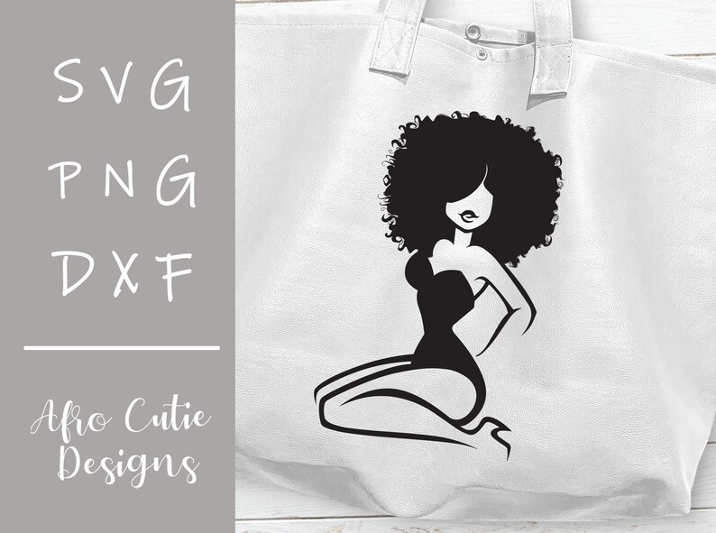 Download Black pin up girl silhouette sitting African American svg ...
