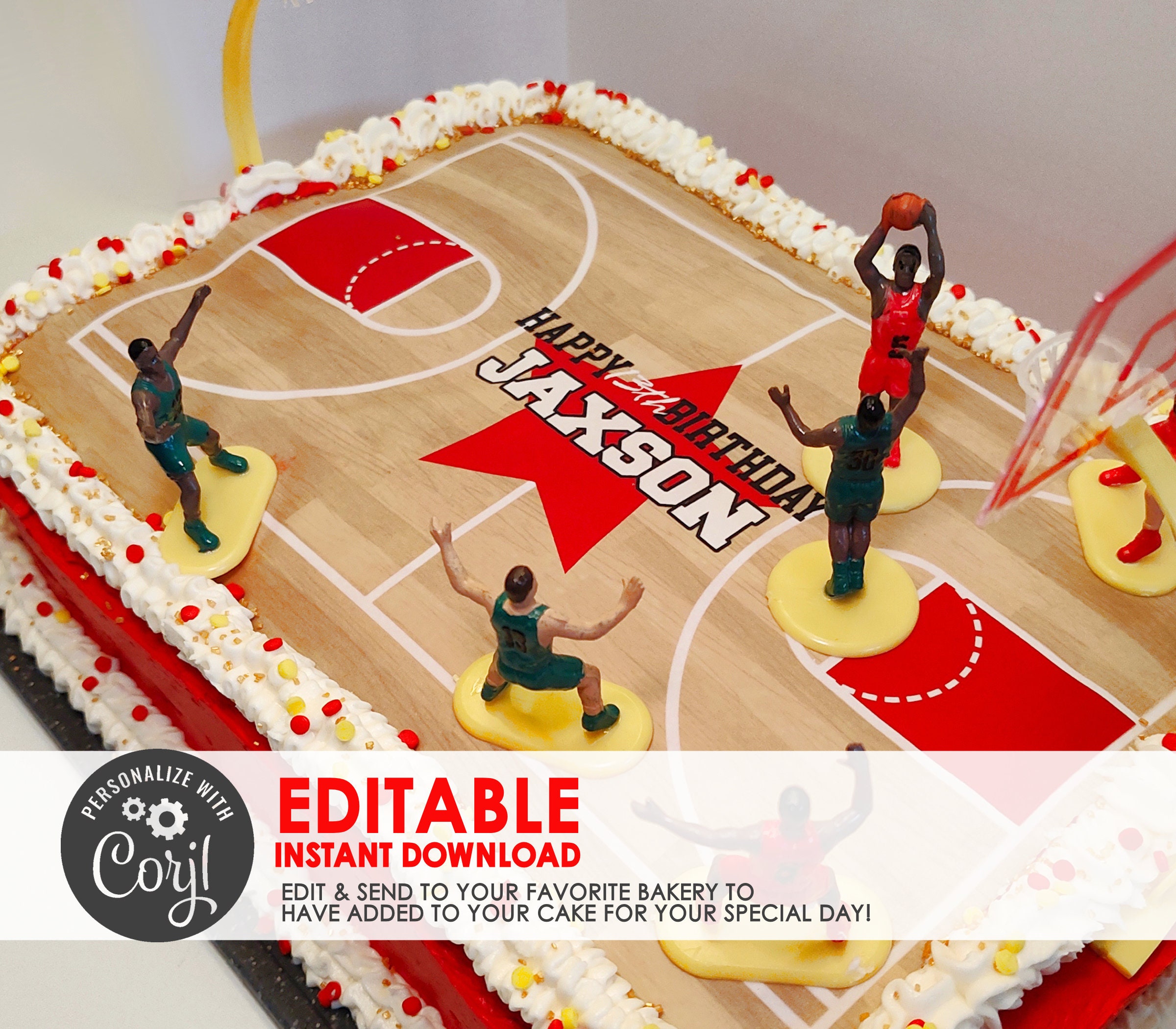 striscione di compleanno per il basket all'ingrosso per feste e celebrazioni