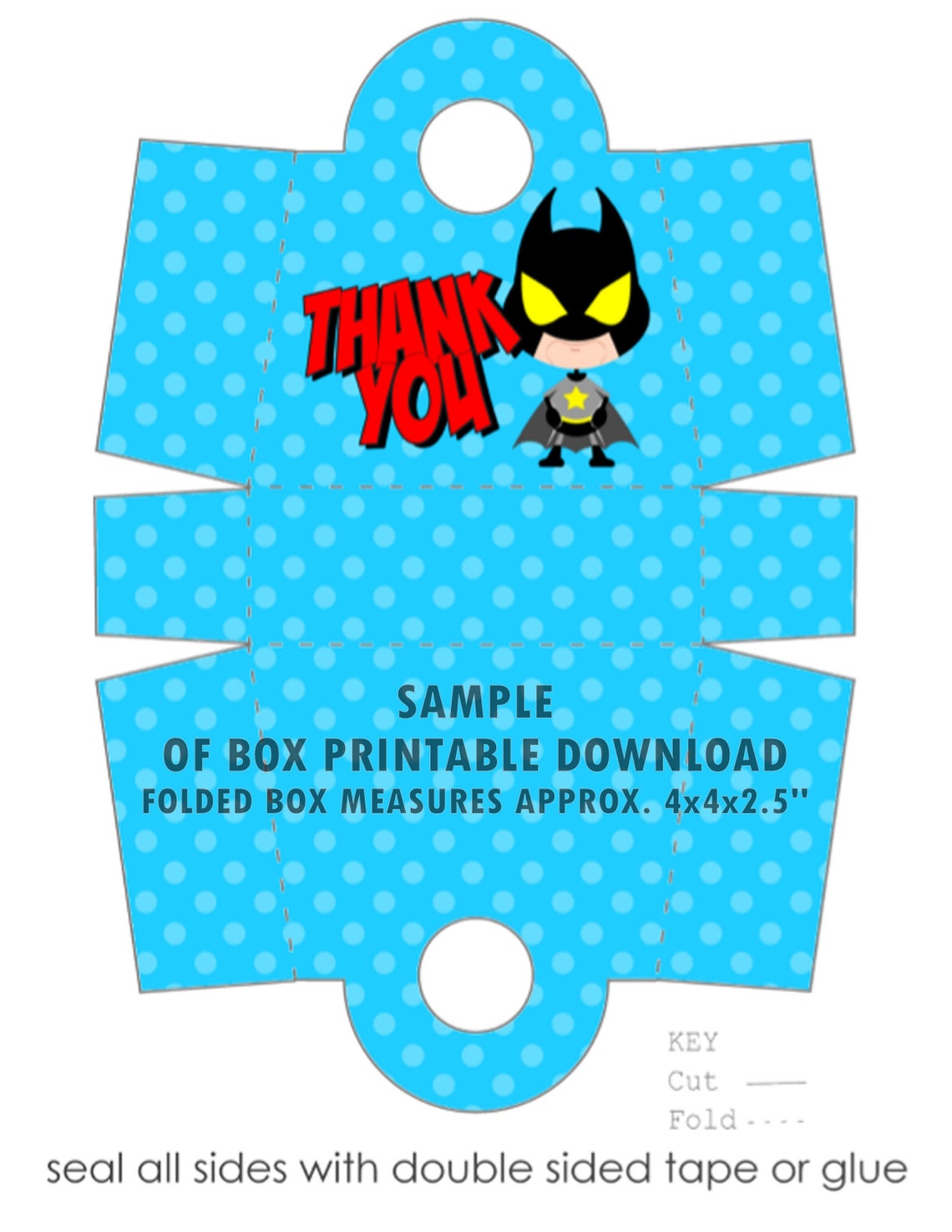 Superhero Printable Favor Boxes INSTANT DOWNLOAD Baby - Etsy