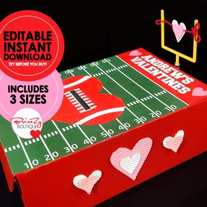 Printable Valentines Football Field For Box EDITABLE INSTANT DOWNLOAD Il 300x300.5674551410 Qd8o